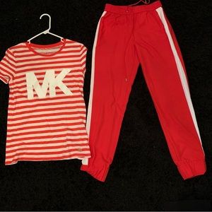 Jogger pants and shirt